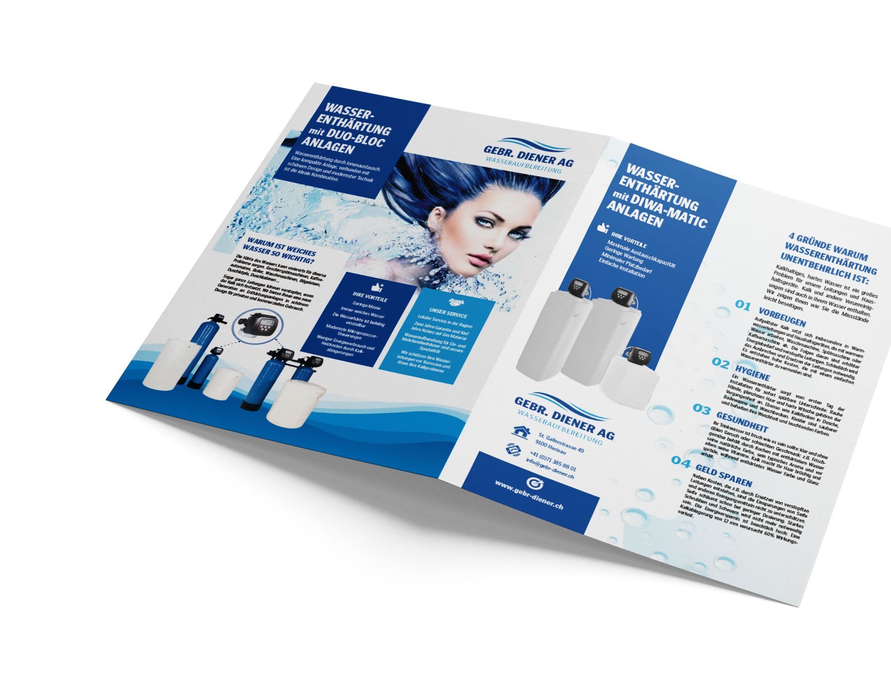 A4 Flyer, Drucksorten, Gebr. Diener