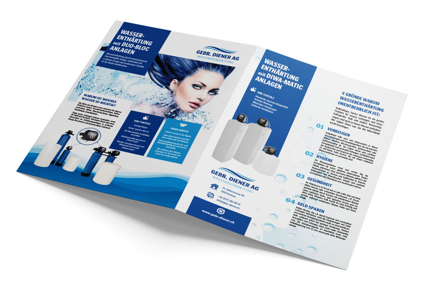 A4 Flyer, Drucksorten, Gebr. Diener