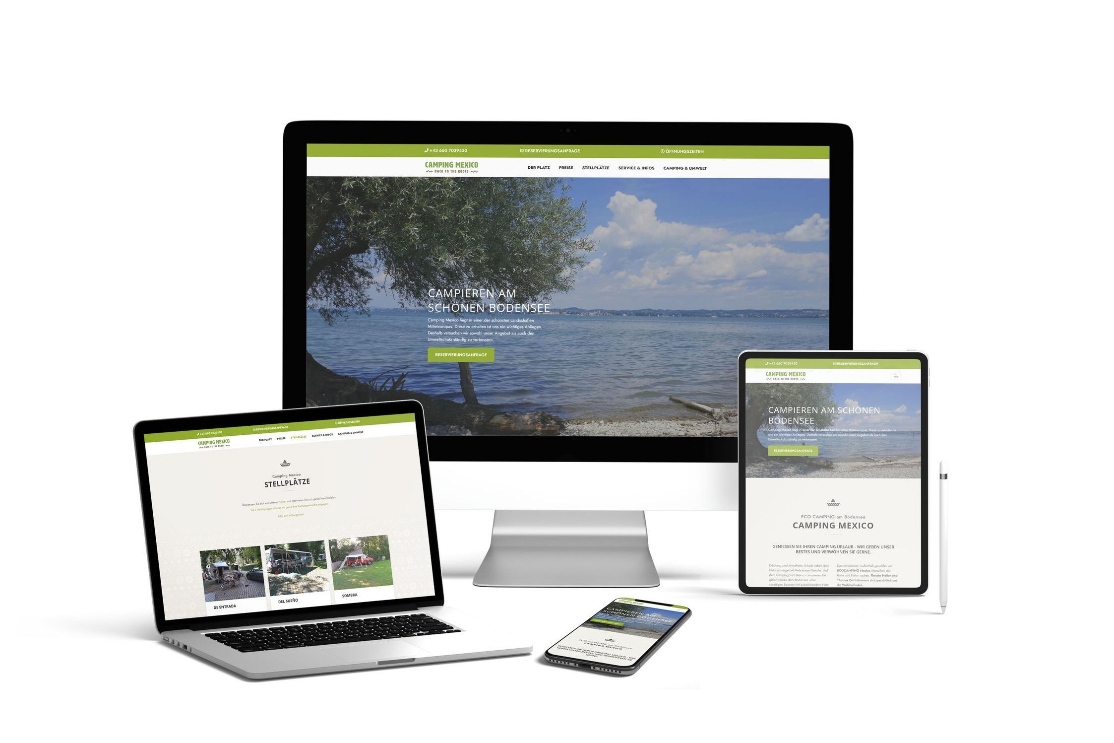 TYPO3 Webseite für Camping Mexico