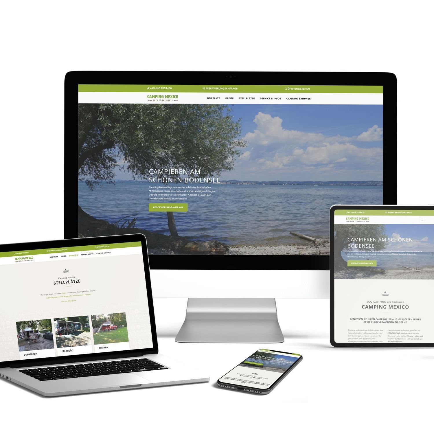 TYPO3 Webseite für Camping Mexico