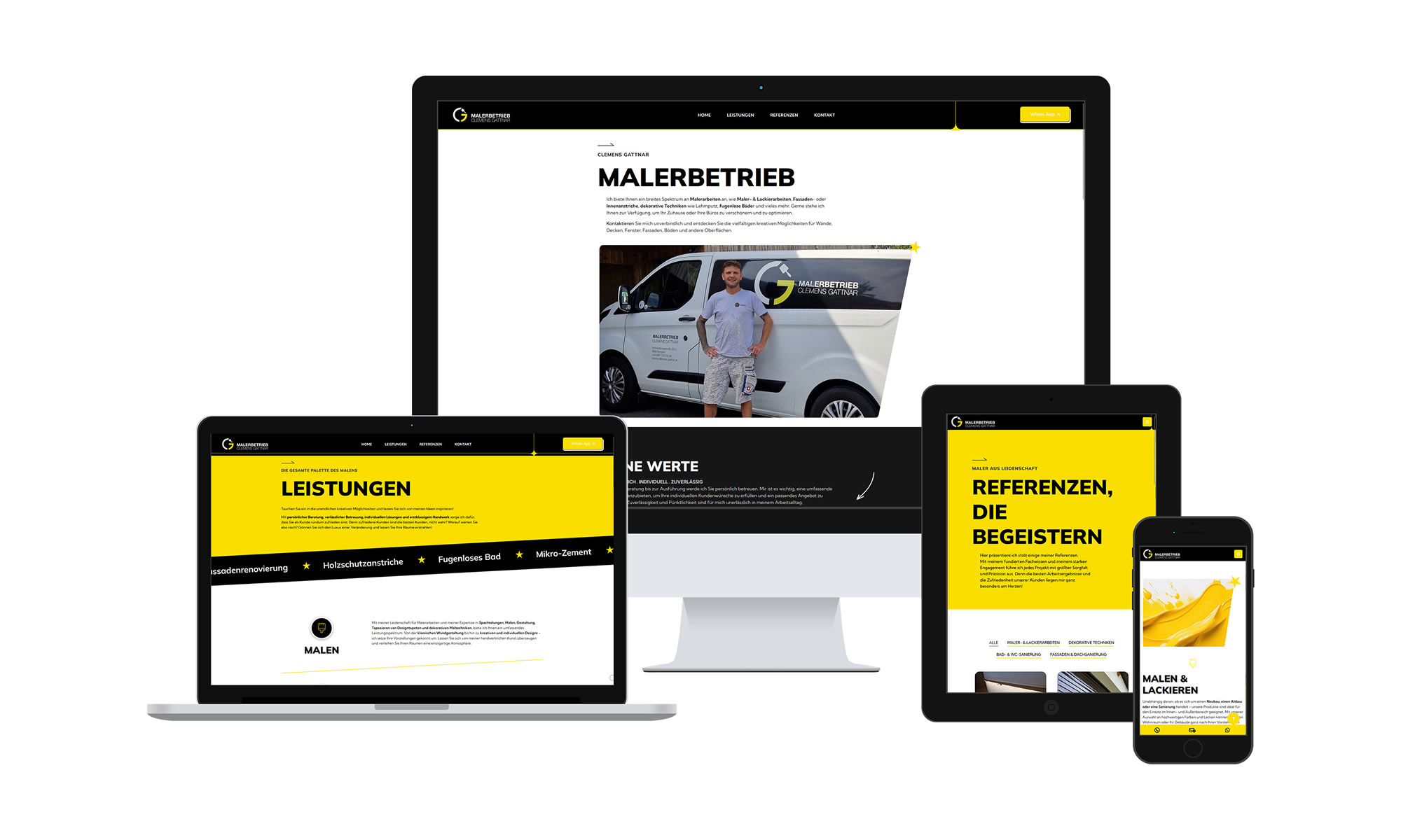 Webseite für Malerbetrieb Clemens Gattnar